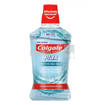 Colgate Apa de gura Plax Active Sea Salt 500 ml