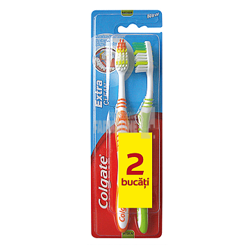 Colgate periuta de dinti extra clean medium 2 buc/set