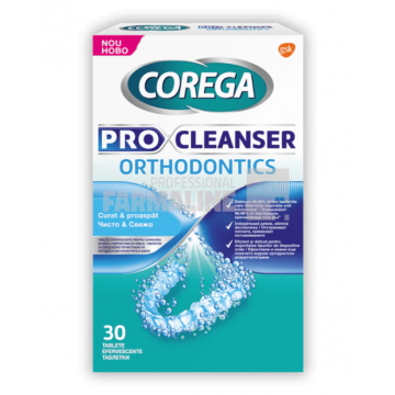 Corega Pro Cleanser Orthodontics Tablete curatre 30 bucati