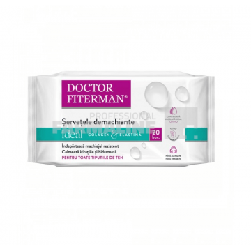 Doctor Fiterman Ideal Colagen & Elastina Servetele demachiante 20 bucati