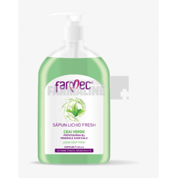 Farmec Sapun lichid fresh ceai verde, provitamineB5, minerale esentiale 500 ml