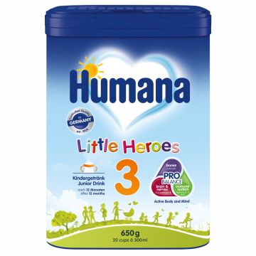 Formula de lapte pentru copii 3 Little Heroes Probalance pentru +12 luni, 650g, Humana
