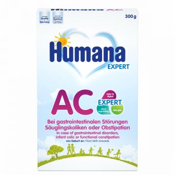 Formula speciala de lapte praf pentru +0 luni AC Expert, 300g, Humana