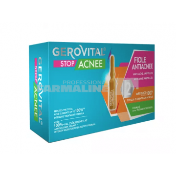 Gerovital Stop acnee fiole antiacneice 2 ml 10 fiole