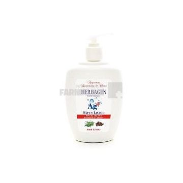 Herbagen Plant Essences Sapun lichid cu ioni de argint, rozmarin si cuisoare 350 ml