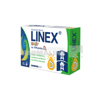 Linex Baby cu vitamina D3 picaturi orale 8 ml