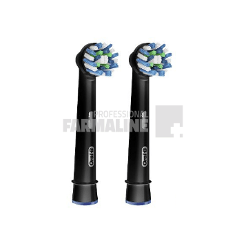 Oral B Rezerve Cap Periuta electrica Cross Action Black Edition 2 bucati