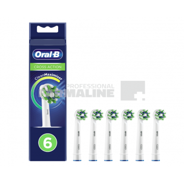 Oral B Rezerve cap periuta electrica Cross Action Clean Maximiser 6 bucati