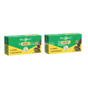 Pachet Propolis C natural 30 comprimate 1+ 1