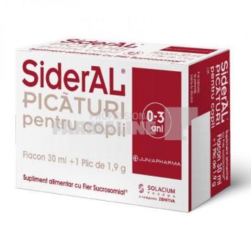 Sideral Picaturi pentru copii 30 ml +1 plic 1,9 g