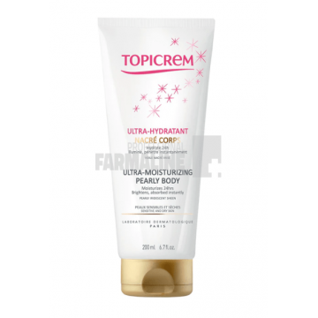 Topicrem Pearly Lapte corp ultra hidratant cu particule perlate irizate 200 ml