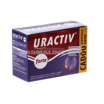 Uractiv Forte 10 capsule + Servetele umede Cadou