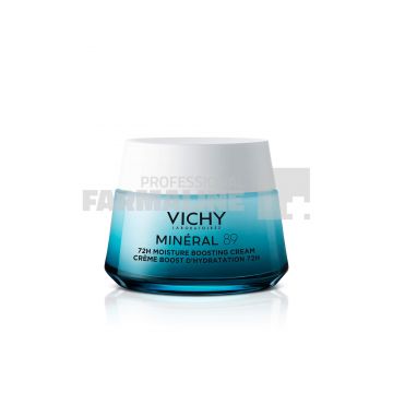 Vichy Mineral 89 Crema intens hidratanta 72h Acid Hyaluronic pur + Minerale pentru toate tipurile de ten 50 ml