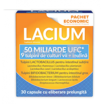 Zdrovit Lacium 50 miliarde UFC 30 capsule - 10% Reducere
