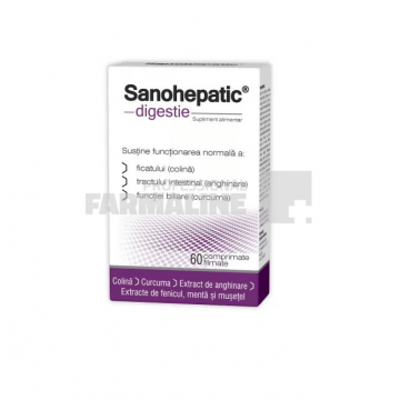 Zdrovit Sanohepatic Digestie 60 comprimate filmate