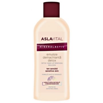 aslavital mineralactiv emulsie demachianta detox 150ml