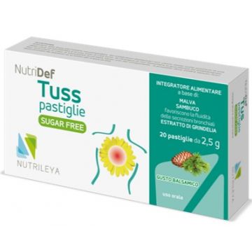 Capsule pin fara zahar NutriDef Tuss, 20 capsule, Nutrileya