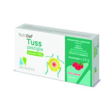 Capsule zmeura fara zahar NutriDef Tuss, 20 capsule, Nutrileya