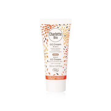 CC Cream bio 6in1 pentru piele uscata si sensibila Gold, 30ml, Charlotte Bio