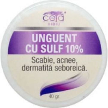 ceta unguent sulf 10% x 40 grame