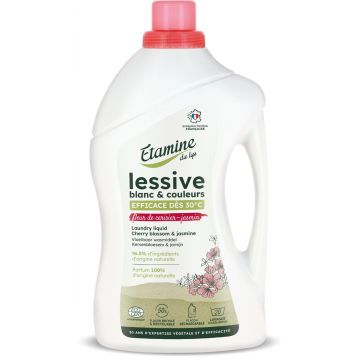 Detergent bio pentru rufe albe si colorate cu parfum de flori de cires si iasomie, 1000ml, Etamine