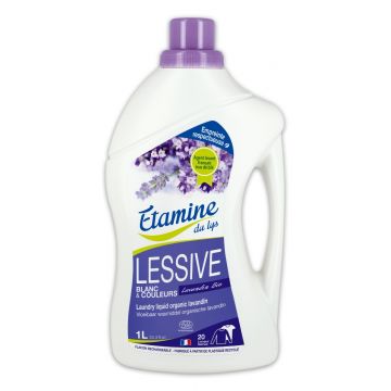 Detergent bio pentru rufe albe si colorate cu parfum de lavanda, 1000ml, Etamine