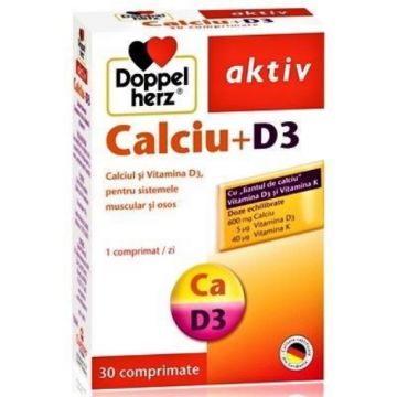Doppelherz Aktiv Calciu+D3 - 30 comprimate