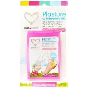 easycare plasturi calcaie hidrocoloid gel ctx5 buc