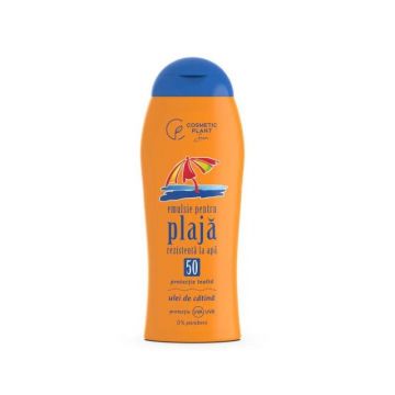 Emulsie plaja cu ulei de catina, SPF50, 200 ml, Cosmetic Plant