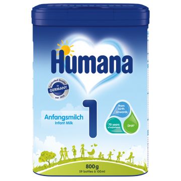 Formula de lapte de inceput 1 pentru +0 luni, 800g, Humana