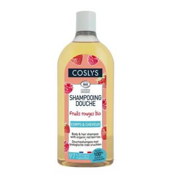 Gel de dus si sampon bio cu fructe de padure, 250ml, Coslys