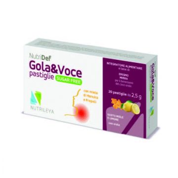 Gola&Voce lamaie si miere de manuka fara zahar NutriDef, 20 dropsuri, Nutrileya