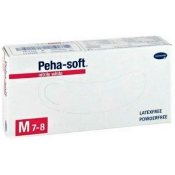 Hartmann Peha-soft nitrile white manusi nepudrate albe M - 100 bucati