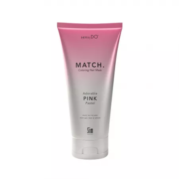 Masca pentru par coloranta tratament cu Keraguard Match Adorable Pink Pastel, 200ml, Sensido