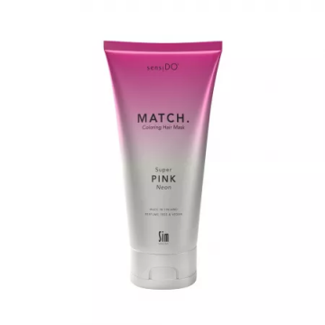 Masca pentru par coloranta tratament cu Keraguard Match Super Pink Neon, 200ml, Sensido