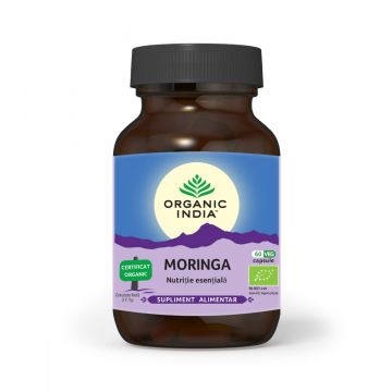 Nutritie esentiala Moringa, 60 capsule, Organic India