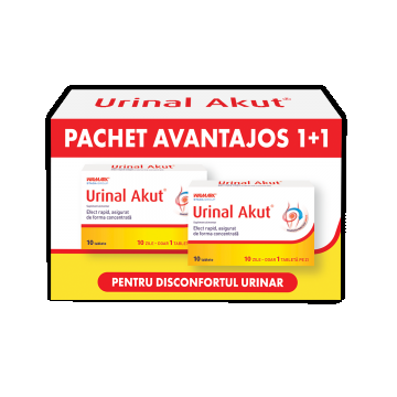 Pachet Urinal Akut, 10 tablete + Gratuit 10 tablete, Strada