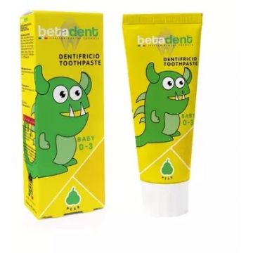 Pasta de dinti cu aroma de pere Baby 0-3, 75ml, Betadent