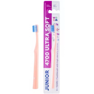 Periuta de dinti pentru copii Junior 4700 Ultra Soft, 1 bucata, Woom