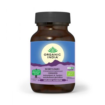 Scortisoara Zeylanicum (Ceylon) Antioxidant si Glicemie, 60 capsule, Organic India