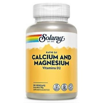 Secom Calcium Magnezium si vitamina D - 90 capsule