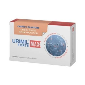 Urimil Forte Max - 30 capsule (+ Urimil Forte Neuro plasture) Naturpharma