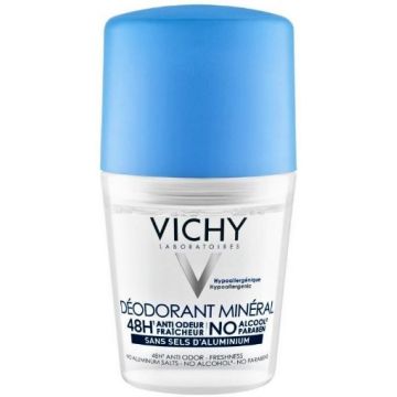 Vichy Deo Roll-On Mineral Antiperspirant 48h Antiurme - 50ml