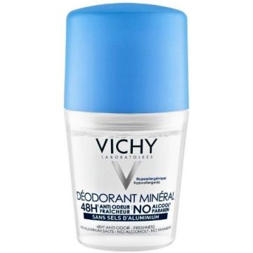 Vichy Deo Roll-On Mineral Antiperspirant 48h Antiurme - 50ml