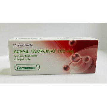 Acesil tamponat 100mg - 20 comprimate Farmacom