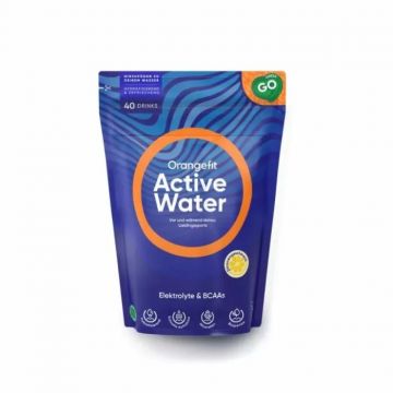 Apa cu electroliti cu aroma de lamaie Active Water, 300g, Orangefit