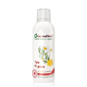 Apa de gura cu propolis si diatomee GennaDent, 500 ml, VivaNatura