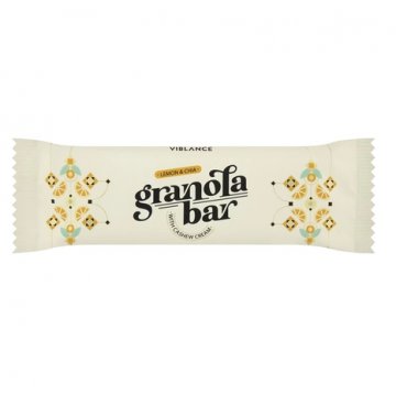 Baton granola cu lamaie si chia, 55g, Viblance