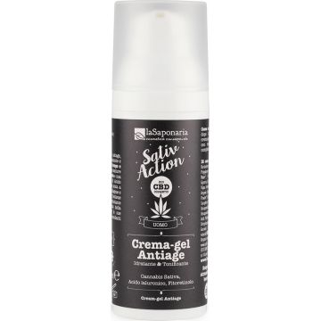 Crema de fata anti-imbatranire pentru barbati cu CBD, 50ml, La Saponaria