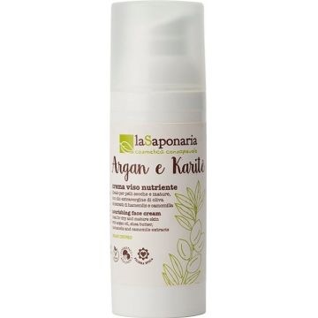 Crema de fata hranitoare cu ulei de Argan si unt de Shea, 50ml, La Saponaria